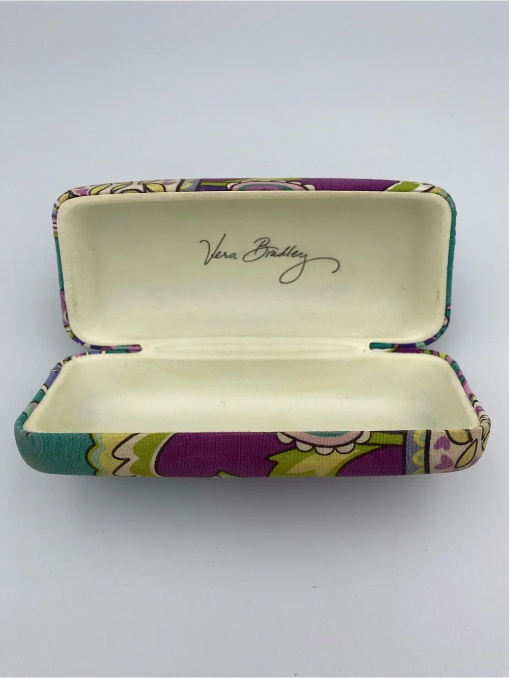 Vera Bradley Purple Floral Hard Eyeglass Case